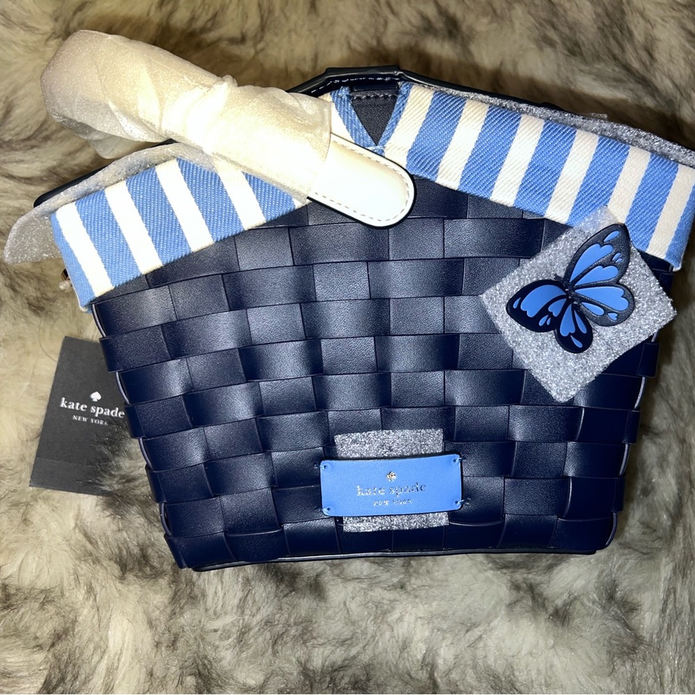 Kate Spade Flutter Fly Picnic Basket Bag